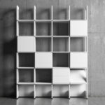 STRIPE BOKHYLLA 4 SEKTIONER KOMBINATION 1